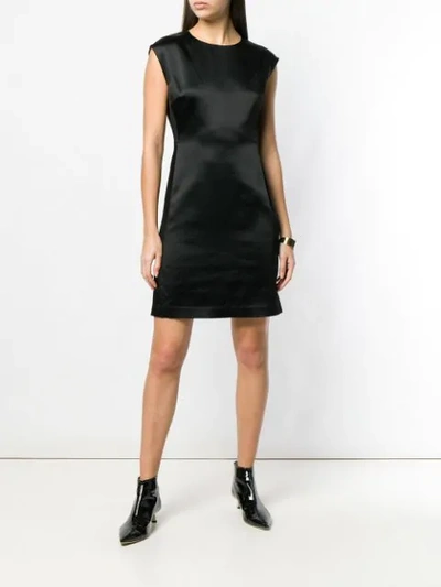 Shop Theory Fitted Midi Dress In Black