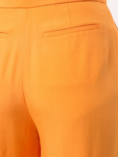 Shop Rosetta Getty Straight Leg Flared Trousers In Orange