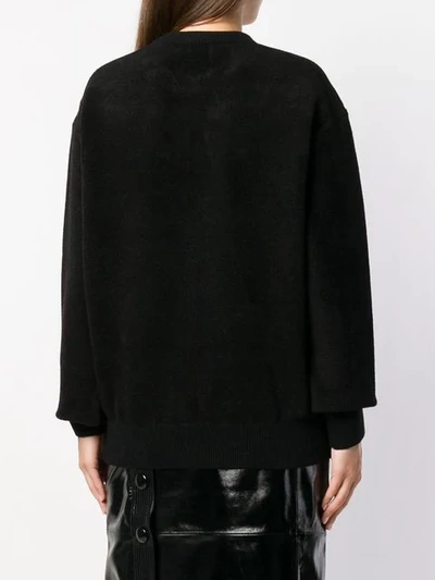 Shop Givenchy Libra Intarsia Knit Sweater In Black