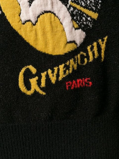 Shop Givenchy Libra Intarsia Knit Sweater In Black