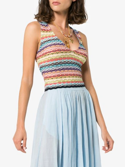 Shop Missoni Mare Knitted Crop Top - Sm043