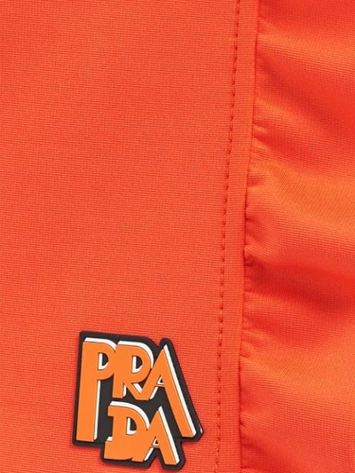 Shop Prada Klassicher Minirock In Orange