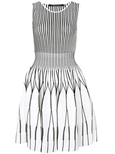 Shop Antonino Valenti Panelled Scuba Dress In White