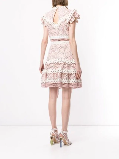 Shop Sea Tiered Lace Dress - Pink
