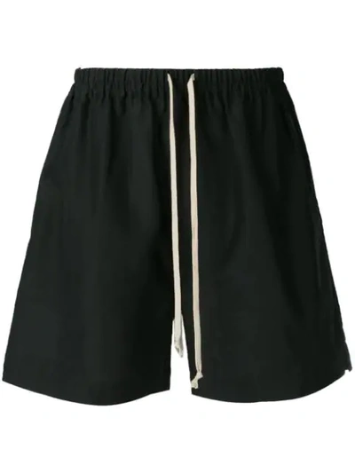 Shop Rick Owens Basic Track Shorts In Black