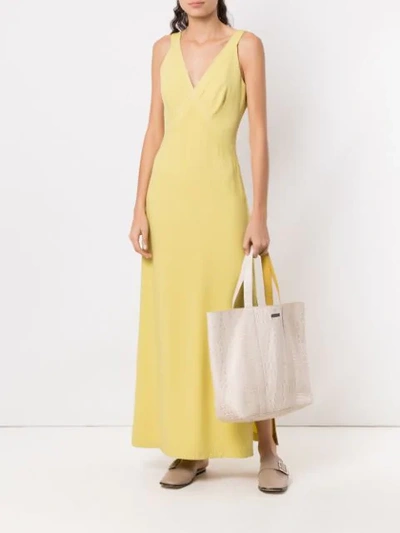 Shop Mara Mac Long Dress In Yellow