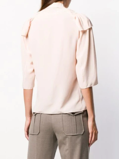 Shop Chloé Ruffled Blouse In Pink