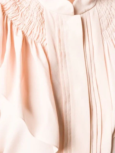 Shop Chloé Ruffled Blouse In Pink