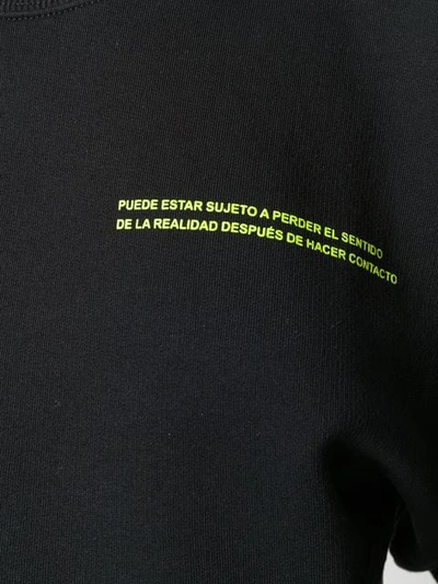 Marcelo Burlon County Of Milan Cropped Sweatshirt In 1088 Black Multicolor