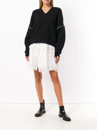 Shop Givenchy Pullover Mit Reissverschluss In Black