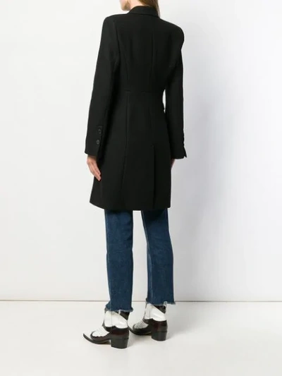 Shop Pinko Single Breasted Coat In Black