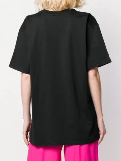 ALBERTA FERRETTI SLOGAN T-SHIRT - 黑色