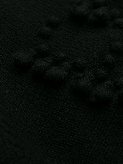 Shop Barrie Textured Detail Cardigan - Black