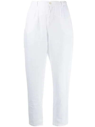 Shop Altea High Waist Trousers - White