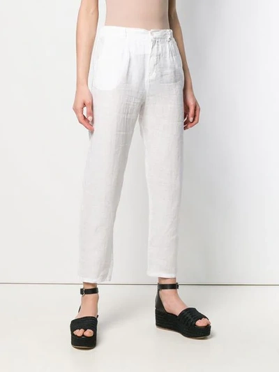 Shop Altea High Waist Trousers - White