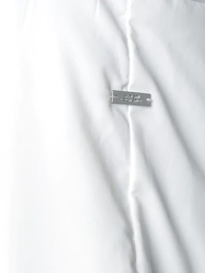 Shop Armani Exchange Hooded Padded Jacket - White