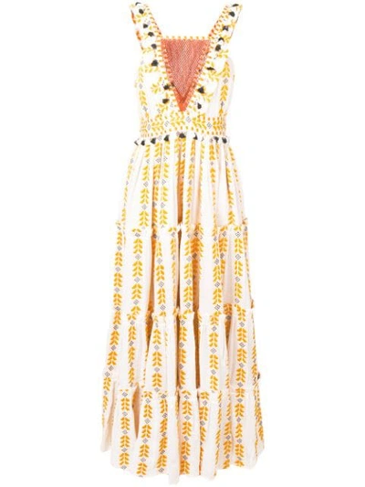 Shop Dodo Bar Or Alicia Tiered Dress In Yellow
