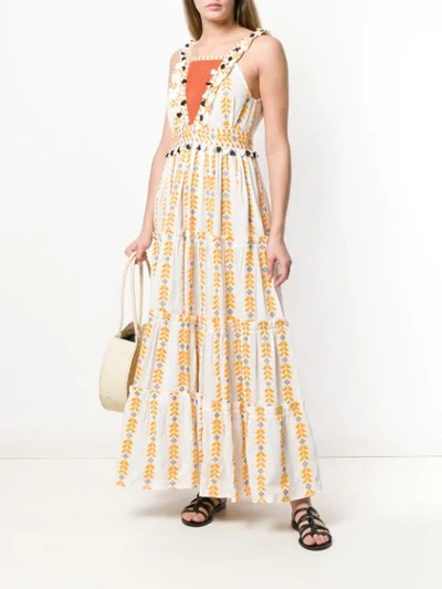 Shop Dodo Bar Or Alicia Tiered Dress In Yellow