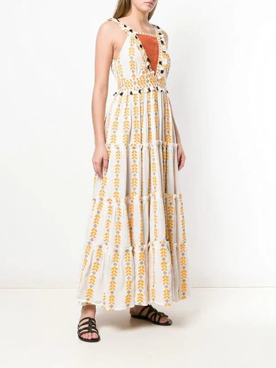 Shop Dodo Bar Or Alicia Tiered Dress In Yellow