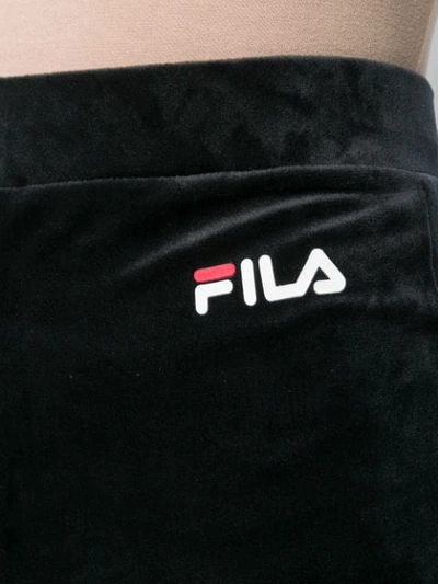 FILA FLARED TRACK PANTS - 黑色