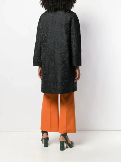 DICE KAYEK SEQUIN COLLARED COAT - 黑色