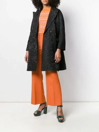DICE KAYEK SEQUIN COLLARED COAT - 黑色