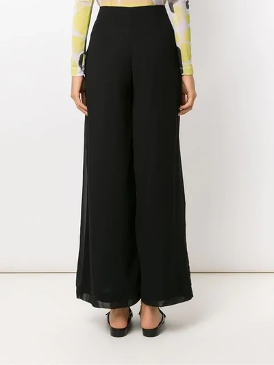 Shop Mara Mac Pockets Palazzo Pants In Black