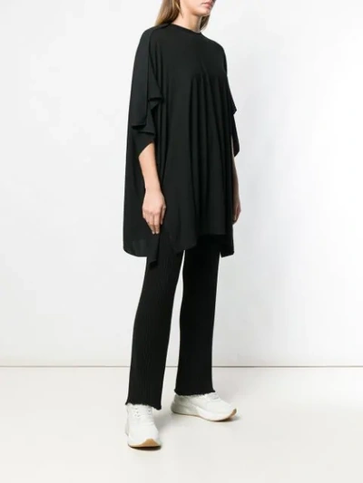 Shop Y's Draped Oversized T-shirt In Black