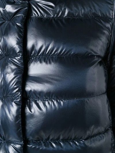 Shop Herno Funnel-neck Padded Jacket In Blue
