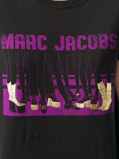 Shop Marc Jacobs Shoe Print Classic T-shirt In Black