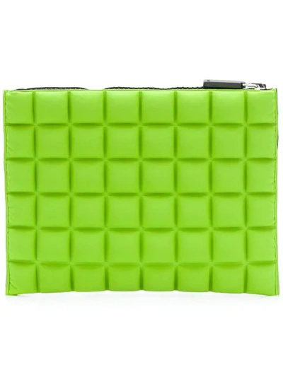 Shop No Ka'oi Chocolate Bar Quilted Pouch In Green