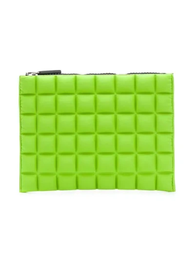 Shop No Ka'oi Chocolate Bar Quilted Pouch In Green