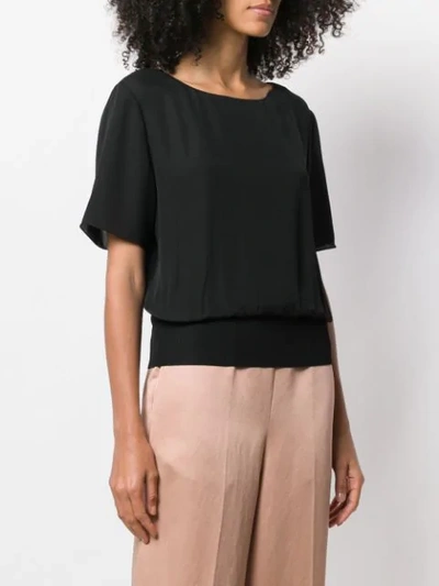 Shop Theory Cropped T-shirt In Black