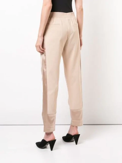 Shop Sally Lapointe Elasticated Waist Trousers - Brown