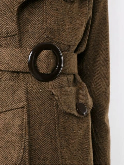 Shop Framed London Coat In Brown