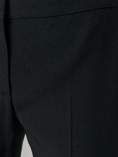 ALEXANDER MCQUEEN 纯色直筒七分裤 - 黑色