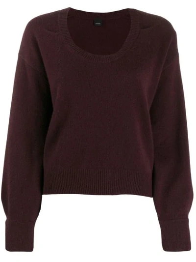 Shop Pinko Relaxed Jumper In Red