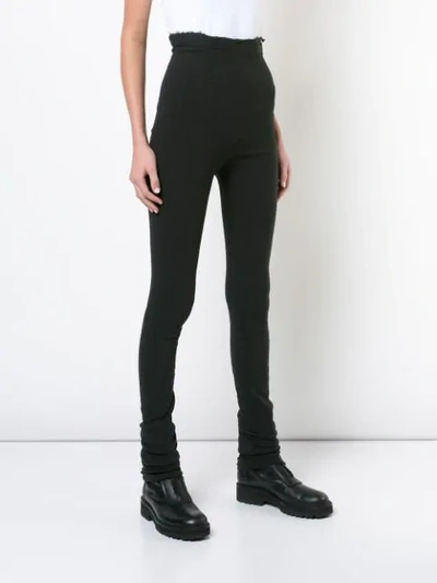 Shop Marc Le Bihan Long Leggings In Black