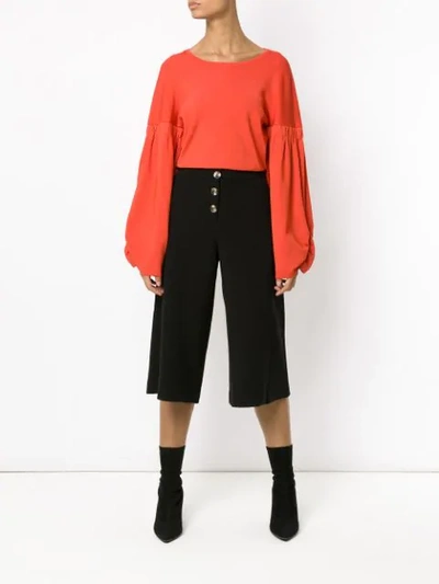 Shop Olympiah Andes Cropped Trousers In Black