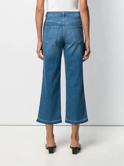 Shop J Brand Joan Cropped Jeans In Blue
