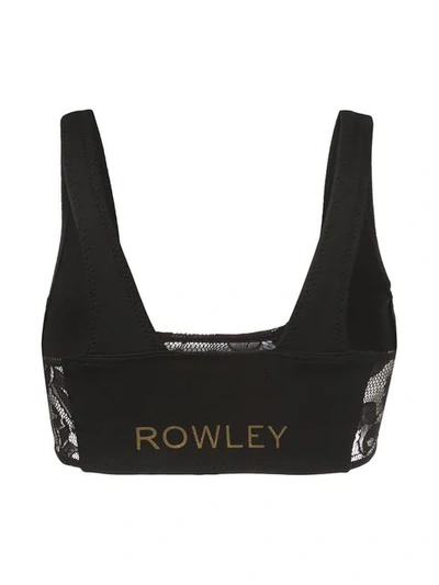 Shop Cynthia Rowley Lacy Bikini Top In Black