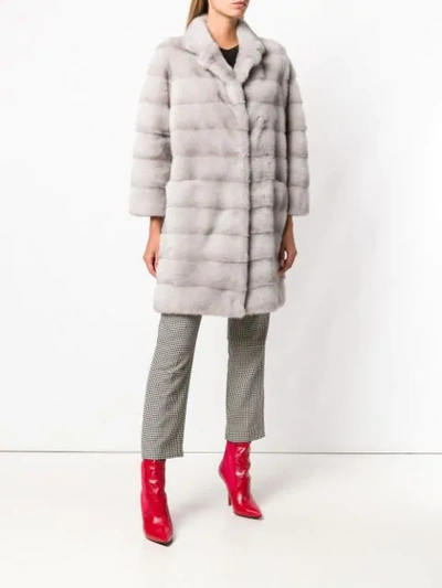 Shop Simonetta Ravizza Annie Coat In Grey