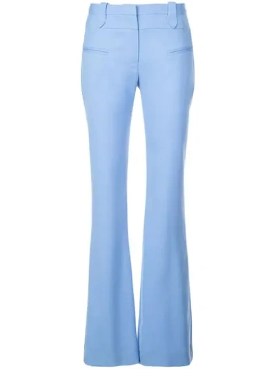 Shop Altuzarra Serge Flared Trousers In Blue