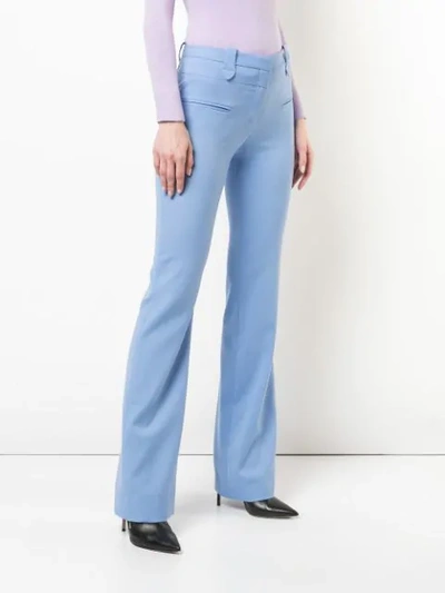 Shop Altuzarra Serge Flared Trousers In Blue