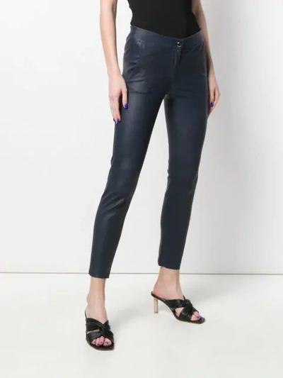Shop Arma Slim-fit Trousers In Blue