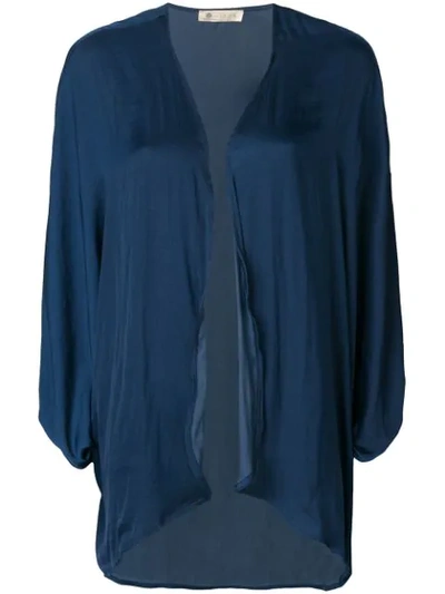 Shop Mitos Oversized Shirt Cover-up - Blue