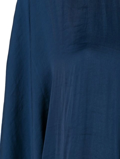 Shop Mitos Oversized Shirt Cover-up - Blue