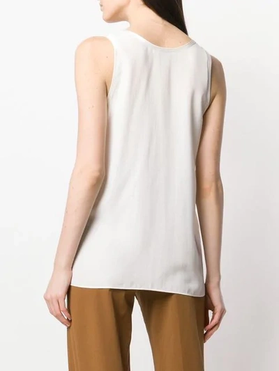 Shop Joseph Scoop Neck Vest In Neutrals