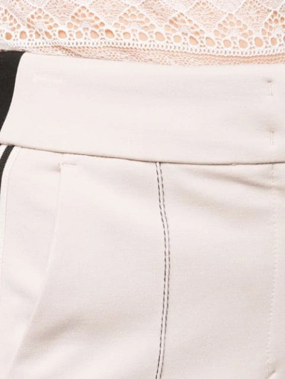 Shop Dorothee Schumacher Contrasting Bootcut Trousers In White