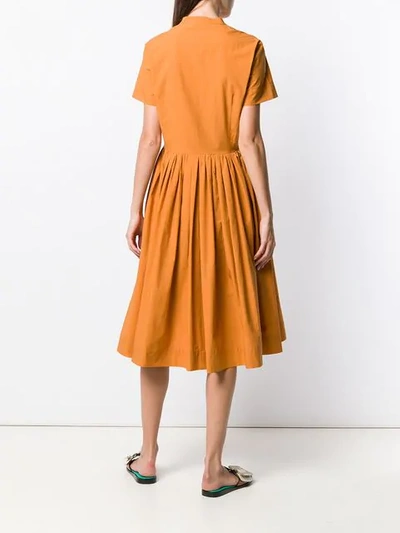 Shop Antonelli Lorena Shirt Dress In Orange